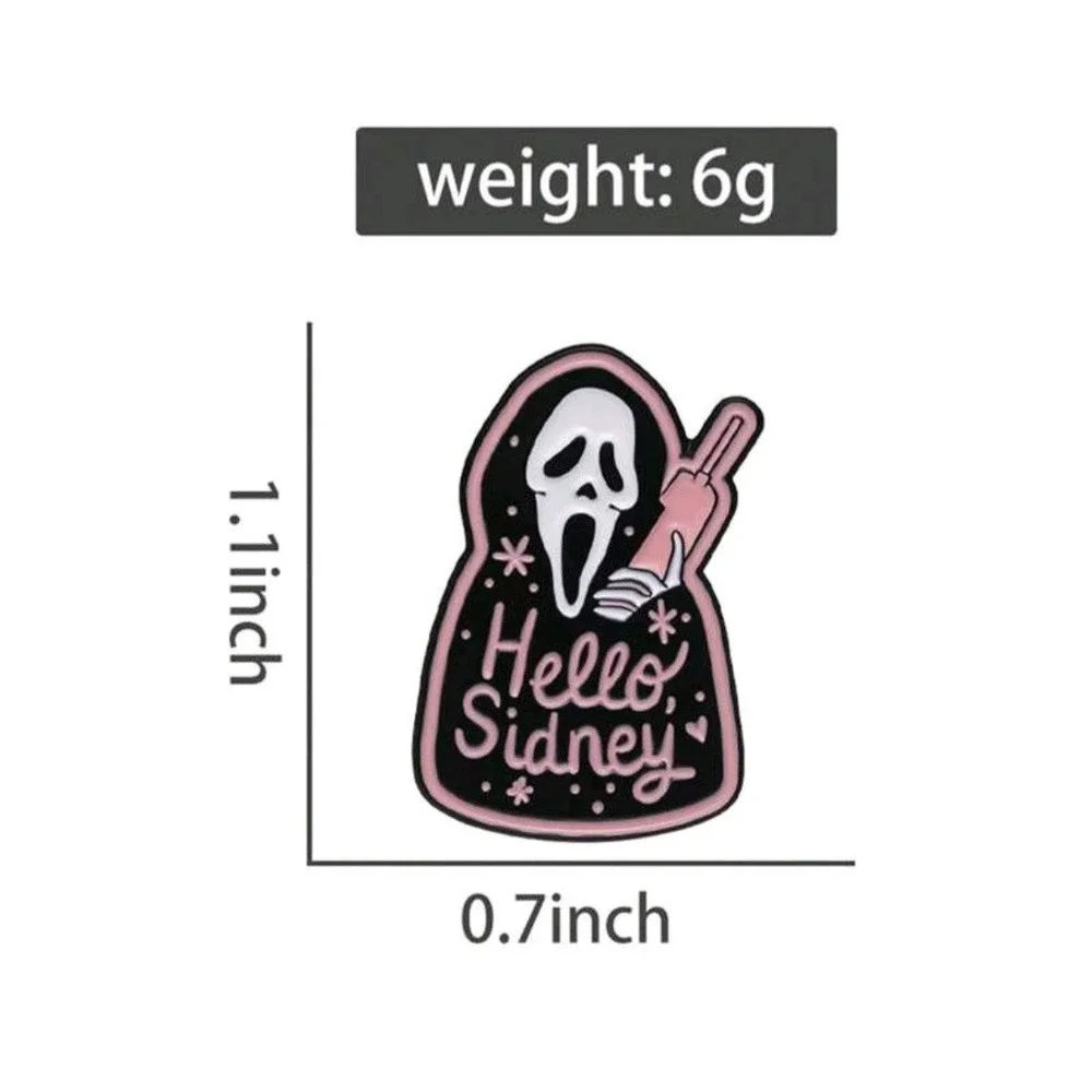 SCREAM Movie Ghost face STAB Enamel Pin‎ 